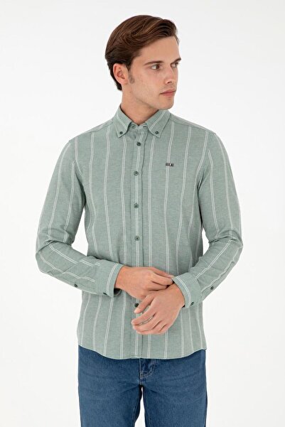 U.S. Polo Assn. Ανδρικό μακρυμάνικο πουκάμισο TEKSPOR 195951 .7