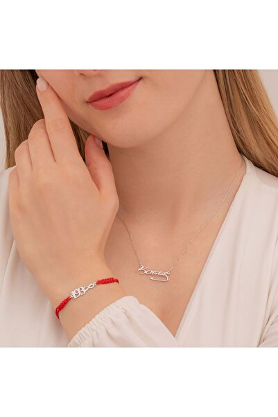 Eski Kuyumculuk Gümüş Atatürk İmzalı Kolye Ve Sonsuzluk Bileklik