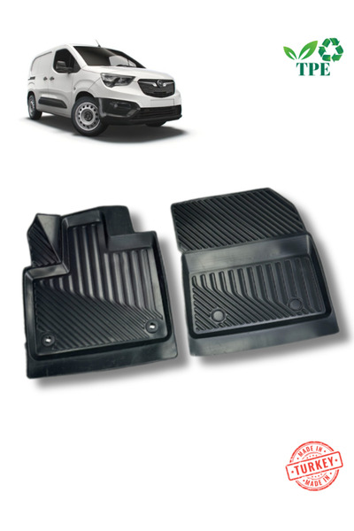 Black Gold Opel Combo Panelvan Van Havuzlu Oto Paspas Ön Iki Parça