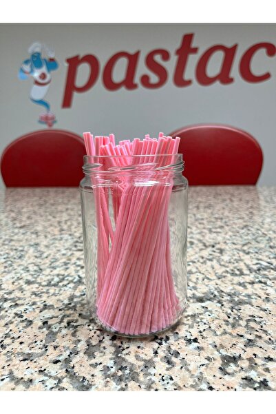 Genel Markalar Pembe Cakepops Lolipop Çubuğu 15 Cm 100 Adet