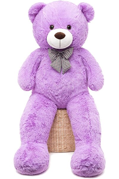 Solemia 160 Cm Ithal Kumaş Papyonlu Peluş Ayı Dev Boy, Sevgiliye Hediye - % 100 Yerli