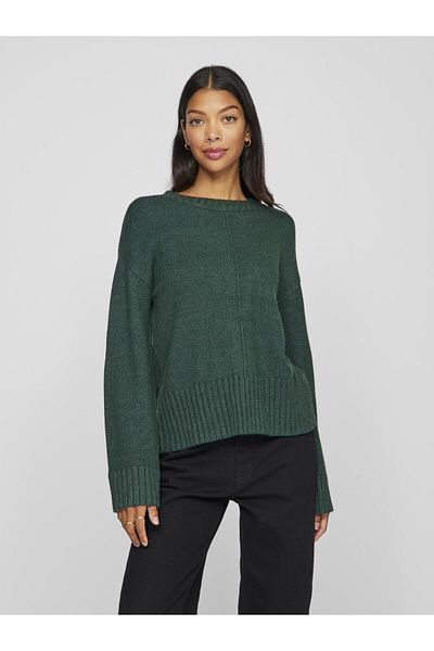 VILA Strickpullover Rundhals