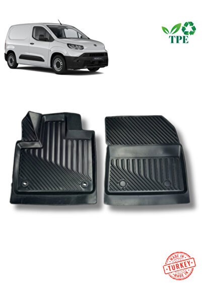 Black Gold Toyota Proace City Panelvan Van Havuzlu Oto Paspas Ön Iki Parça