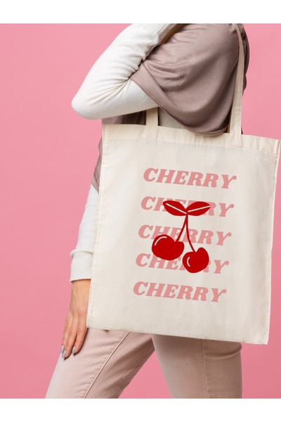Cemira Unisex Y2K Cherry Coquette - Cherry Retro Tote Bag