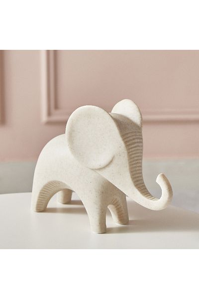 Home Box Luxe Light Terracota Elephant Accent - 21x7.5x15 cm