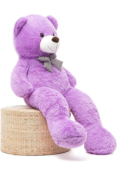 Solemia 160 Cm Ithal Kumaş Papyonlu Peluş Ayı Dev Boy, Sevgiliye Hediye - % 100 Yerli