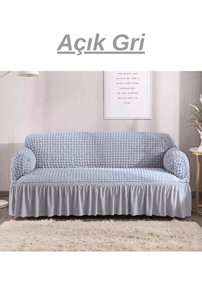 kanway Bürümcük غطاء أريكة 3 أشخاص. غطاء أريكة سرير مرن قابل للتمدد مع تنانير