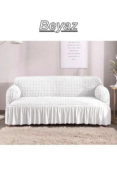 kanway Husa scaun Bürümcük pentru 3 persoane. Husă de canapea extensibilă cu fustă elastică elastică