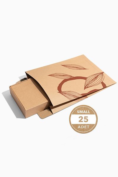 AkalBatu No1 Φάκελος φορτίου Floral Series 25 τεμαχίων - Kraft - 23x35x10 cm