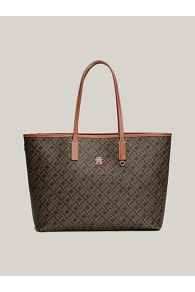 Tommy Hilfiger Monoplay Leather Tote Bag