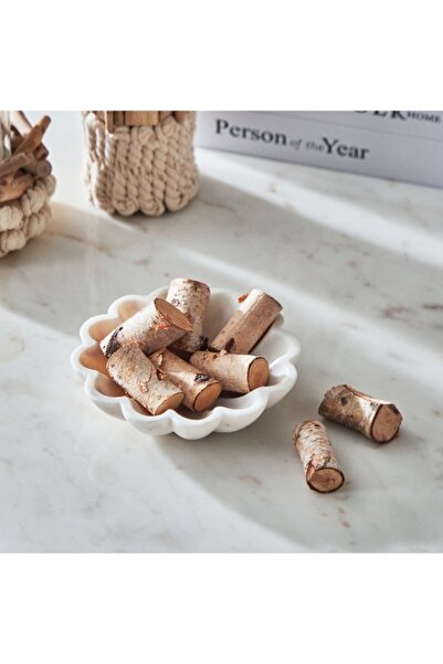 Home Box Lumber Natural Wood Decorative Pouch - 17x4x21 cm