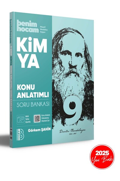 Benim Hocam Yayınları 2025 9. Sınıf Kimya Konu Anlatımlı Soru Bankası Benim Hocam Yayınları