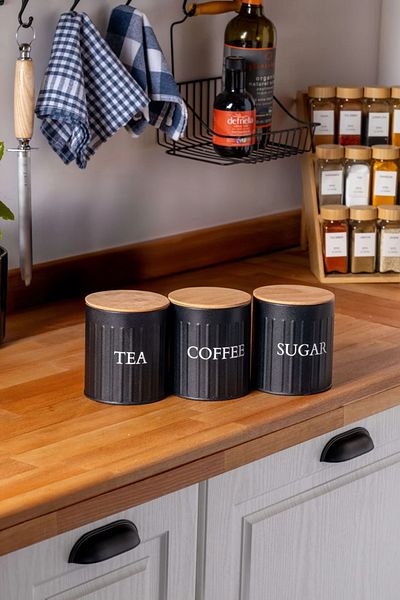 FH finehome Rona 3-Piece Jar Set