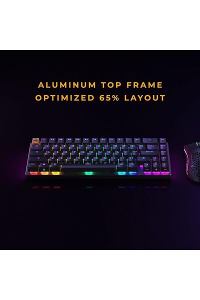 Glorious GMMK2 65% Pre-Built ANSI USA Keyboard - Black