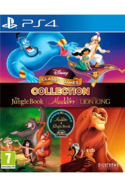 Nighthawk Entertainment مجموعة ألعاب ديزني الكلاسيكية: كتاب الأدغال وعلاء الد...