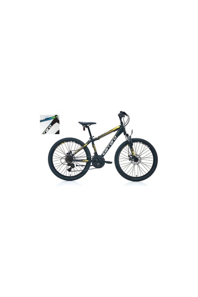 Carraro Speed 241 MD Disk Fren 21 Vites 24 Jant Dağ Bisikleti Siyah Yeşil