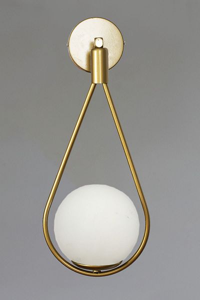 VENON White Glass Lighting Kent Aplici - Antique Glop