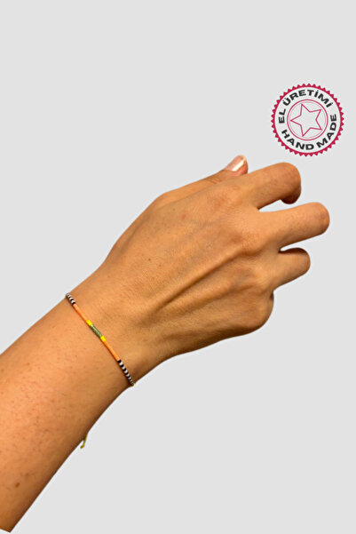 Uretti Buket 8636 - Neon Yellow Miyuki Beaded Dress Bracelet 23cm