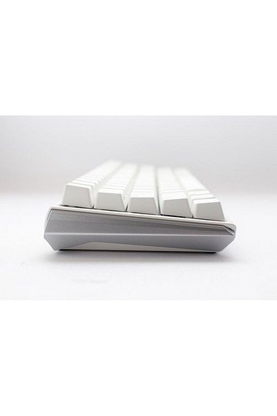 Ducky لوحة مفاتيح الألعاب الميكانيكية One 3 Classic 60% Pure White - لون بني كرزي