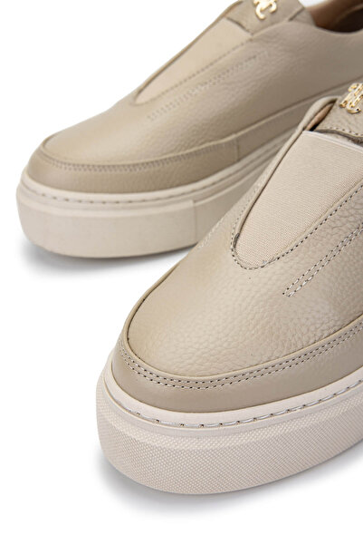 Tamer Tanca Kadın Hakiki Deri Bej Sneakers & Spor Ayakkabı