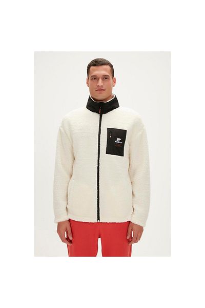 Bad Bear Ryan Plush Men's Beige Stand Collar Jacket