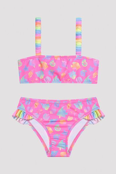 Penti Buntes Bandeau-Bikini-Set „Colourful Ocean“ für Mädchen