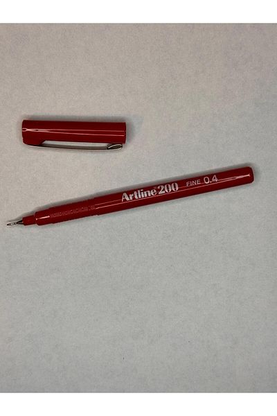 artline قلم فينلاينر 0.4 ملم بطرف لباد (1 قطعة)