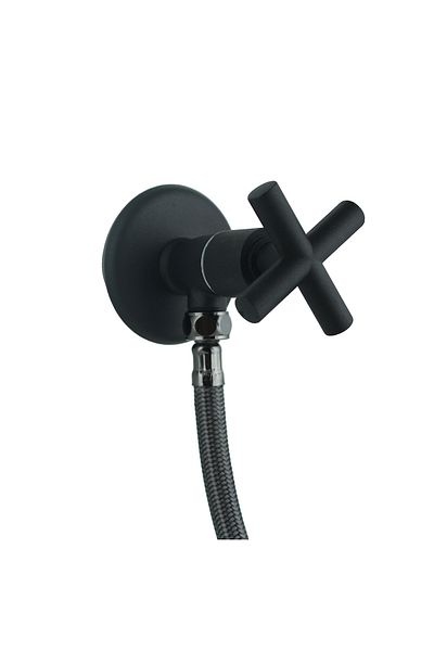 FKN Black Bidet Faucet with Corner Spiral