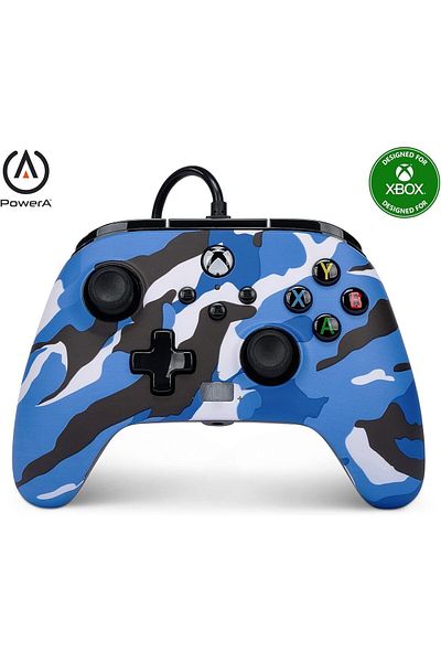 Powera Enhanced Wired Controller for Xbox Series X|S - Blue Camo