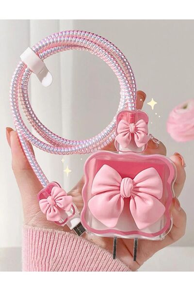 CASABLANCA Iphone 18w/20w Uyumlu Şarj Aleti Kılıfı, Şarj Kablosu Örme Aparatı...