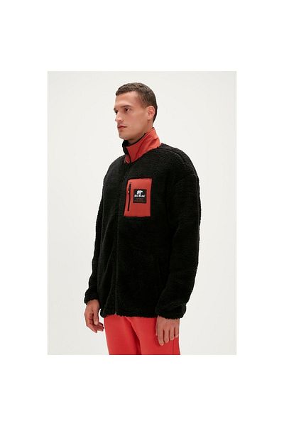 Bad Bear Ryan Plush Men's Black Stand-Up Collar Jacket