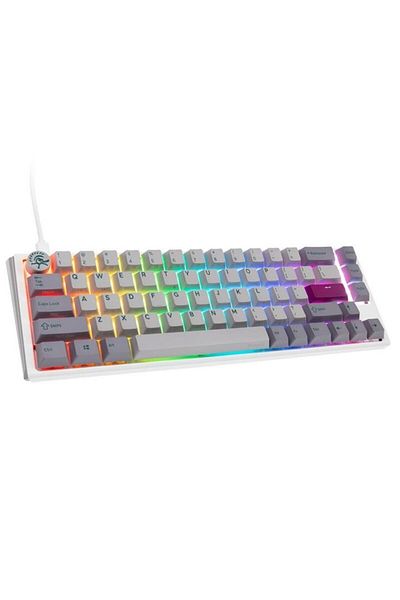 Ducky One 3 Mist Grey SF 65% Cherry Red Key US Mechanical Gaming Keyboard