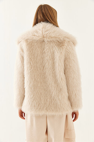 Bianco Lucci Kadın Yakalı Astarlı Premium Kürk MBMS037 60501037