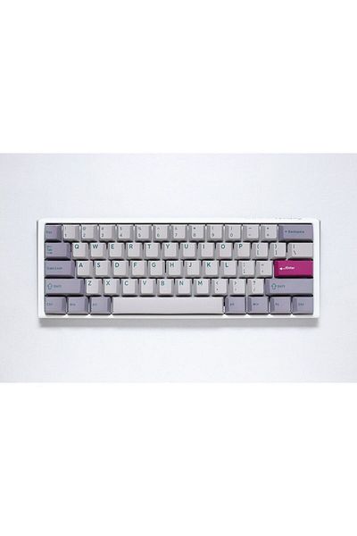 Ducky One 3 Mist Grey 60% Merchanical Gaming Keyboard - Cherry Red
