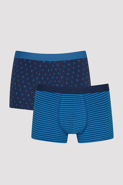 Penti Navy Arrow Mix Tape 2 Pack Mid Boxer