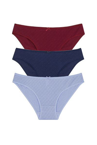 Penti Soft Pointel Spring 3-Pack Slip Panties