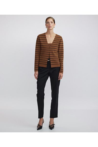 İpekyol Line Pattern Knitwear Cardigan