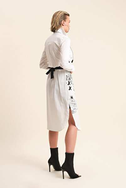 VERDA Довга сорочка з принтом