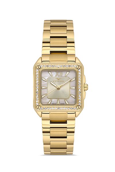 FERRO Yellow Steel Cord Women's Wristwatch Fl21513A-B4
