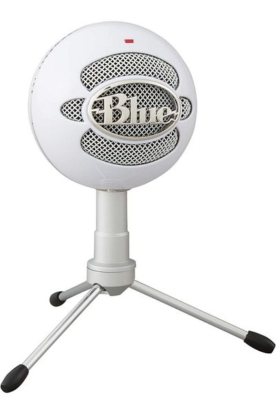 logitech Blue Snowball iCE USB Microphone for PC, Mac, Gaming, Recording, Streaming -White