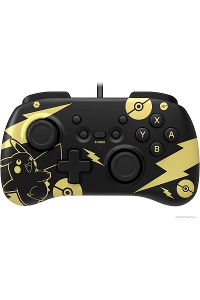 Hori Mini Pokemon: Pikachu Black & Gold Nintendo Switch Controller