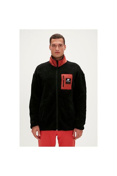 Bad Bear Ryan Plush Men's Black Stand-Up Collar Jacket