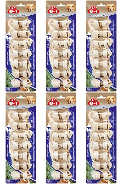 8in1 Beef Delights Bone Köpekler Için Biftekli Ağız Bakım Kemiği 7’li Paket X 6 Adet