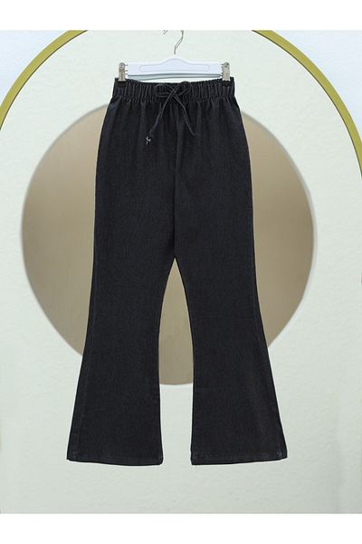 Modamorfo Spanish Leg Lace Detailed Jeans - Anthracite