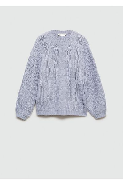 MANGO Kids Pulover albastru