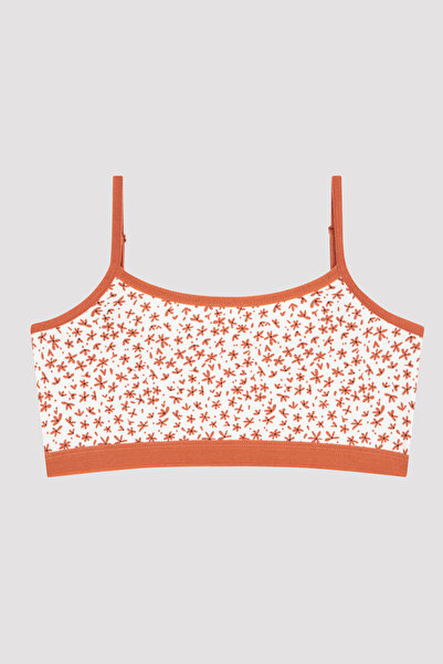 Penti Multicolored Girl's Patterned 2-Piece Half Undershirt