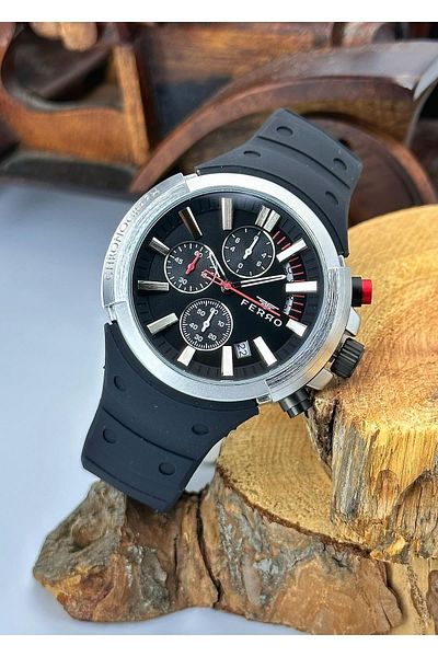 FERRO All Functions Active Silicone Cord Men's Wristwatch