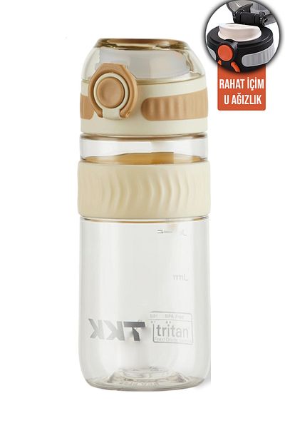 Vagonlife Tkk 550 ml Bpa Free and Tritan Water Bottle with Carrying Handle - Comfortable Drinking U Mouth Fftkk1016-550Ml