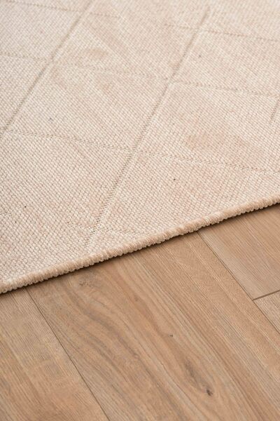 Lorente Home Mia Viscose Woven Carpet Non-Slip Base Washable Beige Entrance Carpet 1404