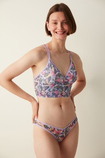 Penti Çok Renkli Butterfly Printed Bralet